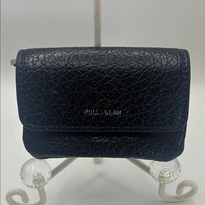 Pull&Bear Black Textured Mini  Wallet